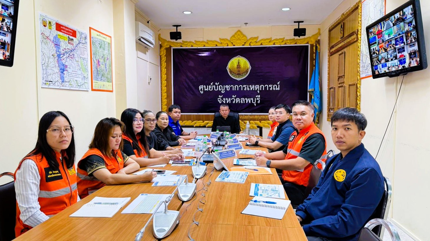 จังหวัดลพบุรีร่วมประชุม บกปภ.ช. ติดตามสถานการณ์อุทกภัยและรับนโยบายเร่งด่วนในการช่วยเหลือประชาชน&nbsp;