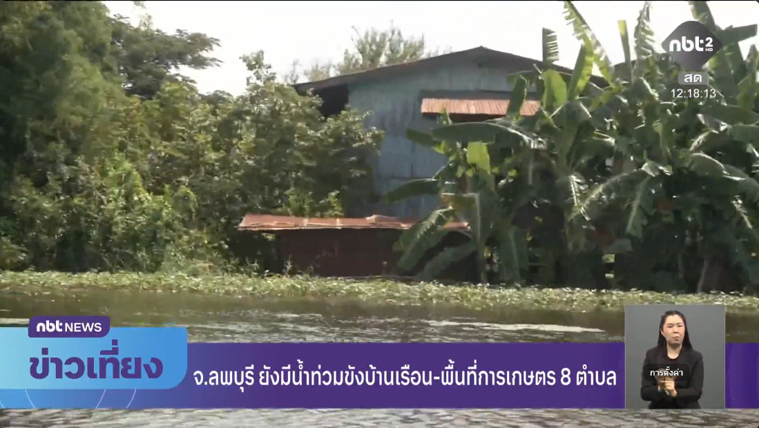  รายงานสด จ.ลพบุรี มีน้ำท่วมขังบ้านเรือน-พื้นที่การเกษตร 8 ตำบล ข่าวเที่ยง วันที่ 6 ตุลาคม 2569