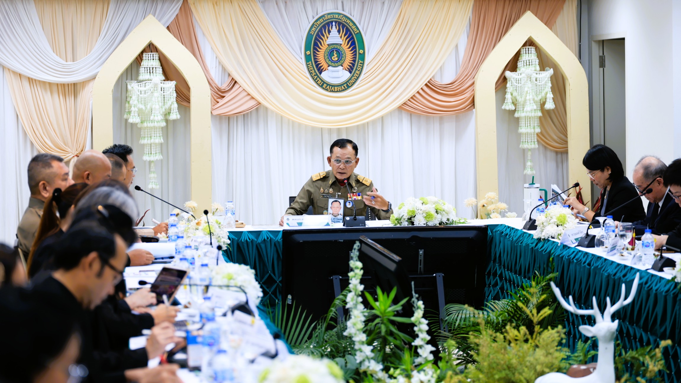 องคมนตรี ตรวจเยี่ยมการดำเนินงานตามยุทธศาสตร์มหาวิทยาลัยราชภัฏเพื่อการพัฒนาท้องถิ่น ประจำปี 2569 &nbsp;ณ มหาวิทยาลัยราชภัฏเทพสตรี จังหวัดลพบุรี